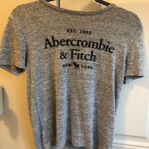 Abercrombie & Fitch Heathered Grey Tee